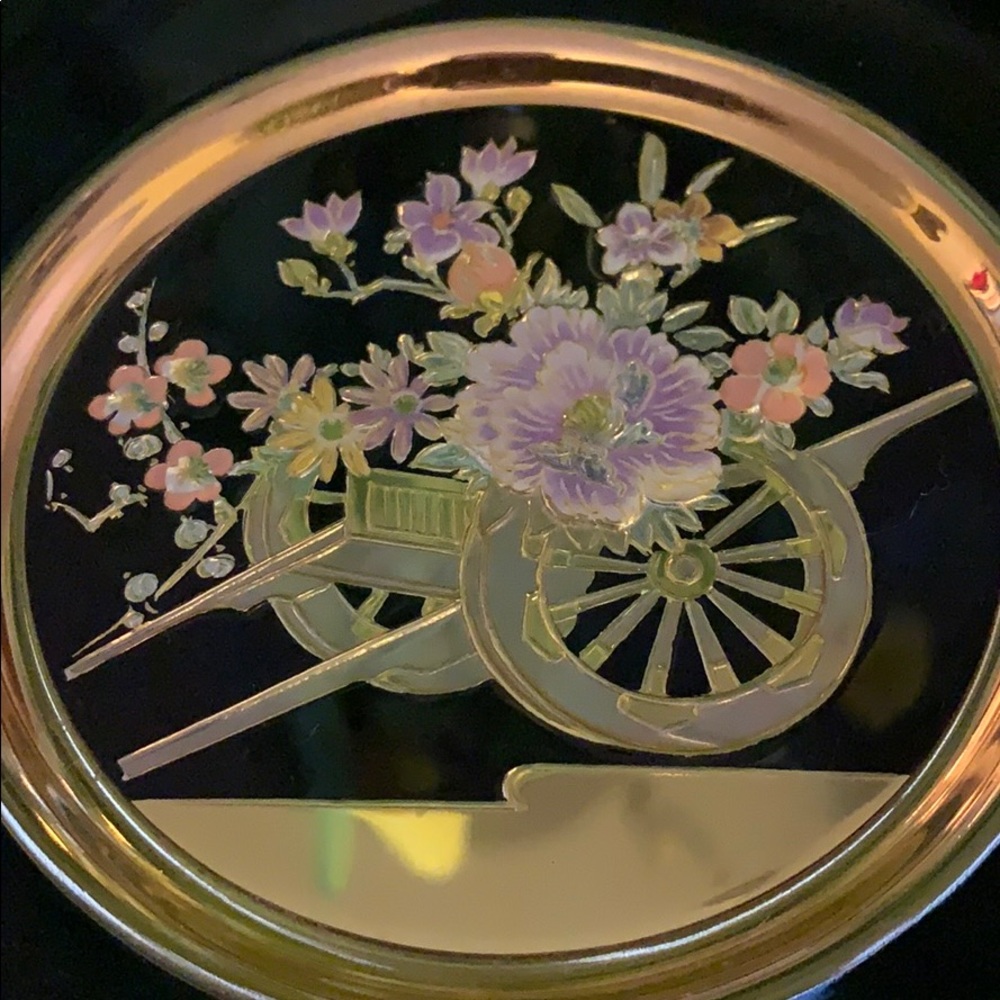 SALE!! Chokin plate 24 karat gold edging. 3